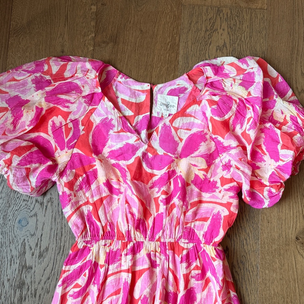 Umgee Small Floral Cotton Dress - Picture 2 of 6